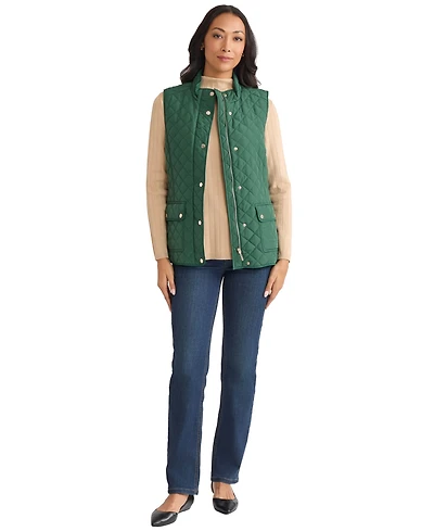 Jones New York Petite Patch Pocket Vest