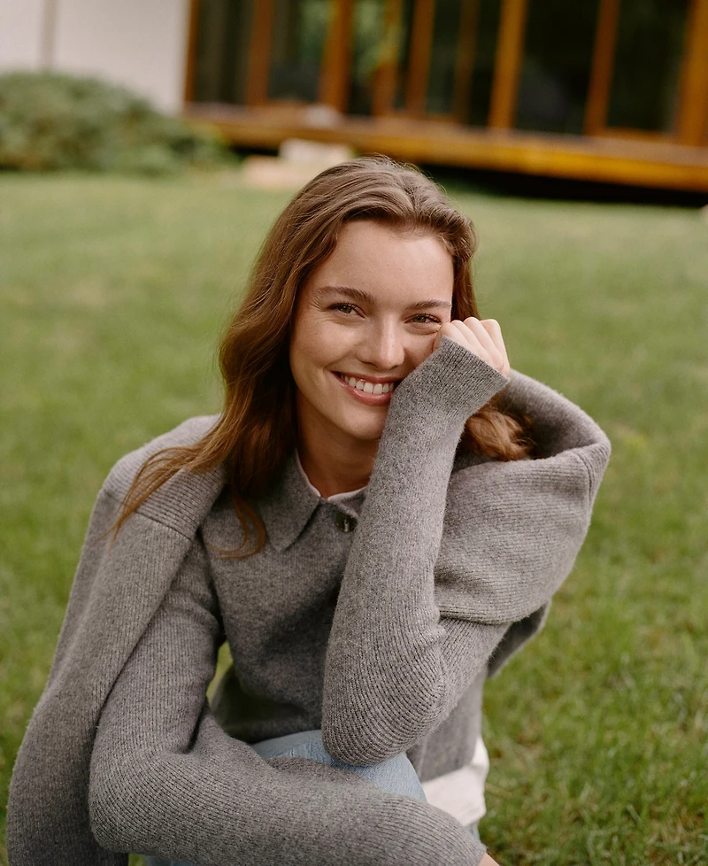 French Connection Women's Knit Long Sleeve Cardigan