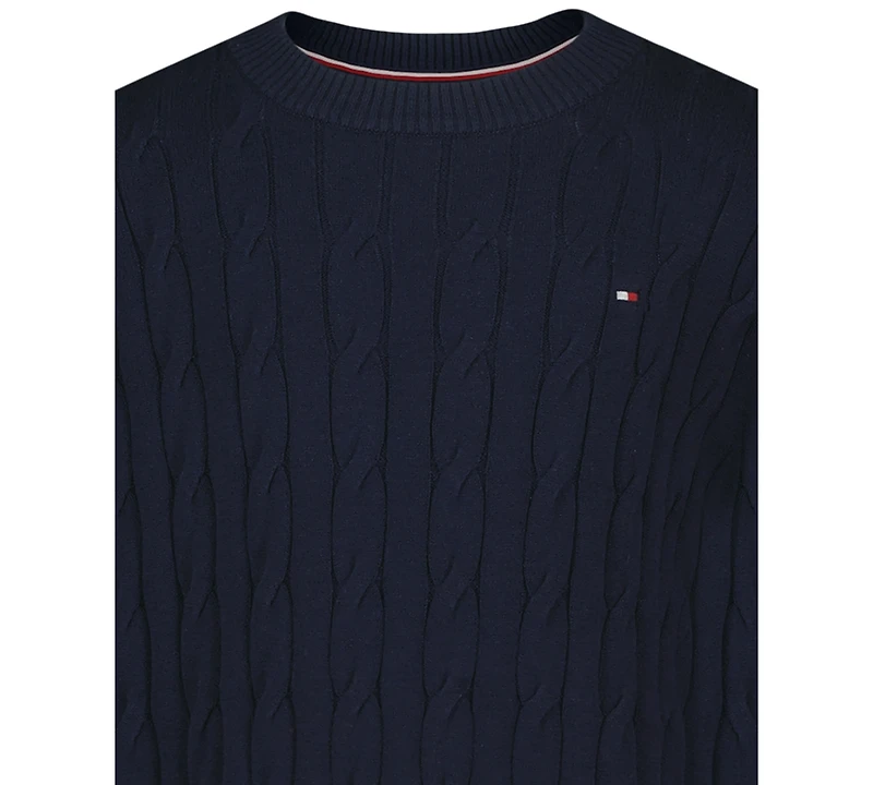 Tommy Hilfiger Boys 2T-7 Crewneck Cable Knit Sweater