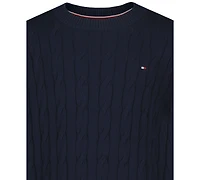 Tommy Hilfiger Boys 2T-7 Crewneck Cable Knit Sweater