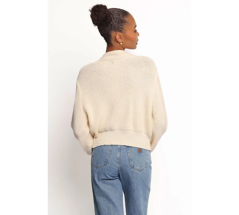 Petal and Pup Women's Kourtney Zip Cardigan - Cream