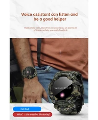 Ruxing smart Outdoor Adventure Waterproof Smart watch with Bluetooth Calling and Compass