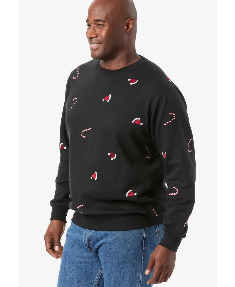 KingSize Big & Tall Graphic Fleece Sweatshirt
