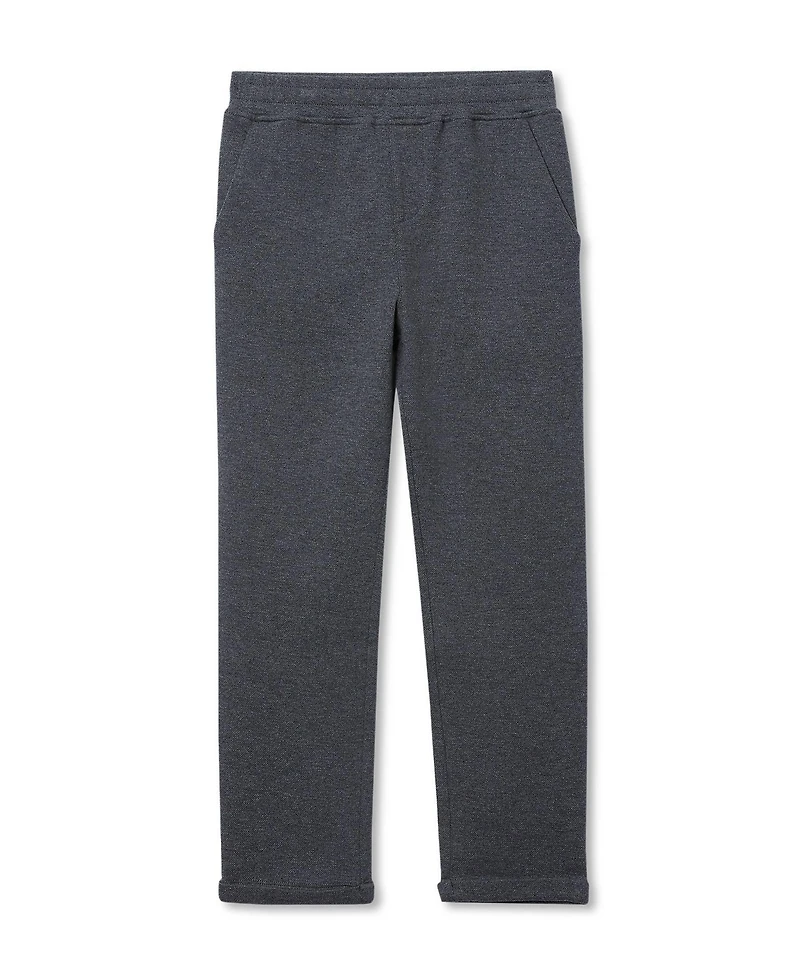 Lands' End Boys Iron Knee Texture Knit Pants