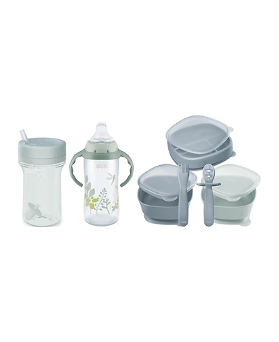 Nuk Toddler Nature 5-Piece Feeding Essentials Collection – Cups, Pretensils