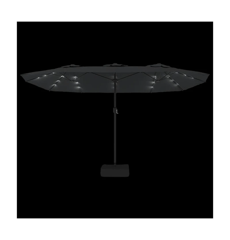 Garden Parasol Anthracite Polyester, Powder-Coated Iron