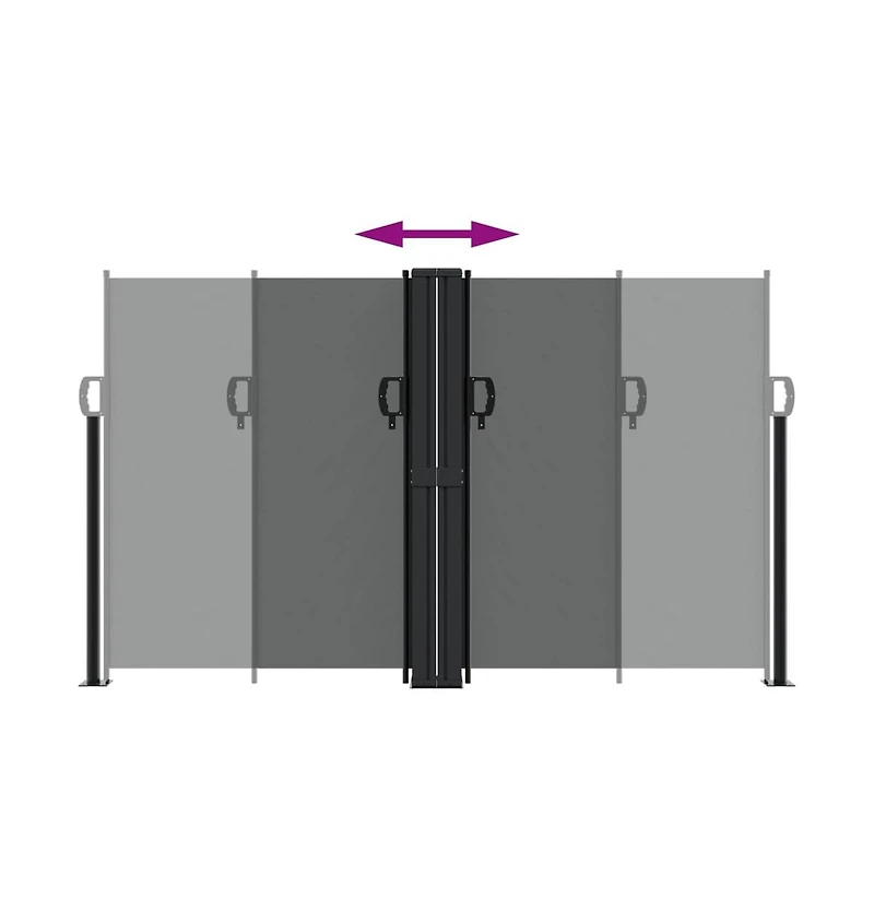 Retractable Side Awning Anthracite
