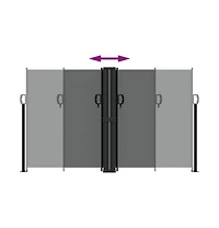 Retractable Side Awning Anthracite