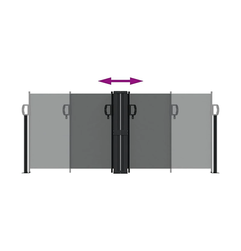 Retractable Side Awning Anthracite
