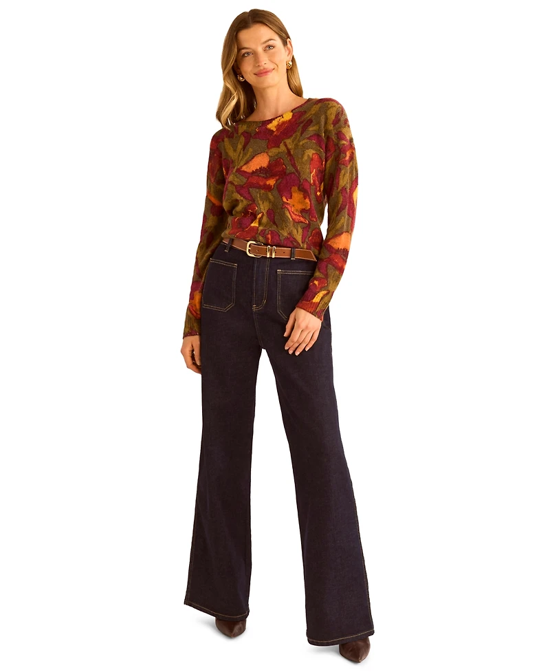 Vince Camuto Women's Long-Sleeve Crewneck Sweater