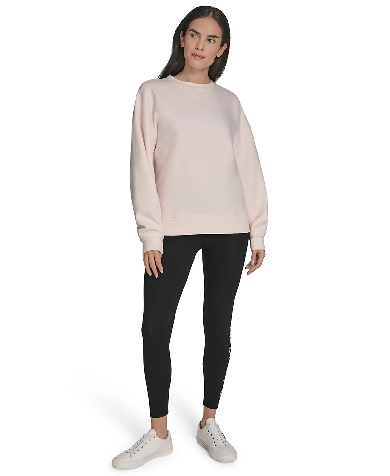 Calvin Klein Women's Performance Crew Neck Oversized Sweatshirt