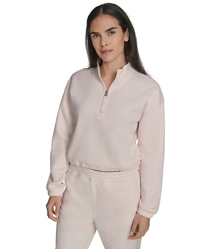 Calvin Klein Women's Performance Half-Zip Pull-On Sweatshirt
