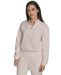 Calvin Klein Women's Performance Half-Zip Pull-On Sweatshirt