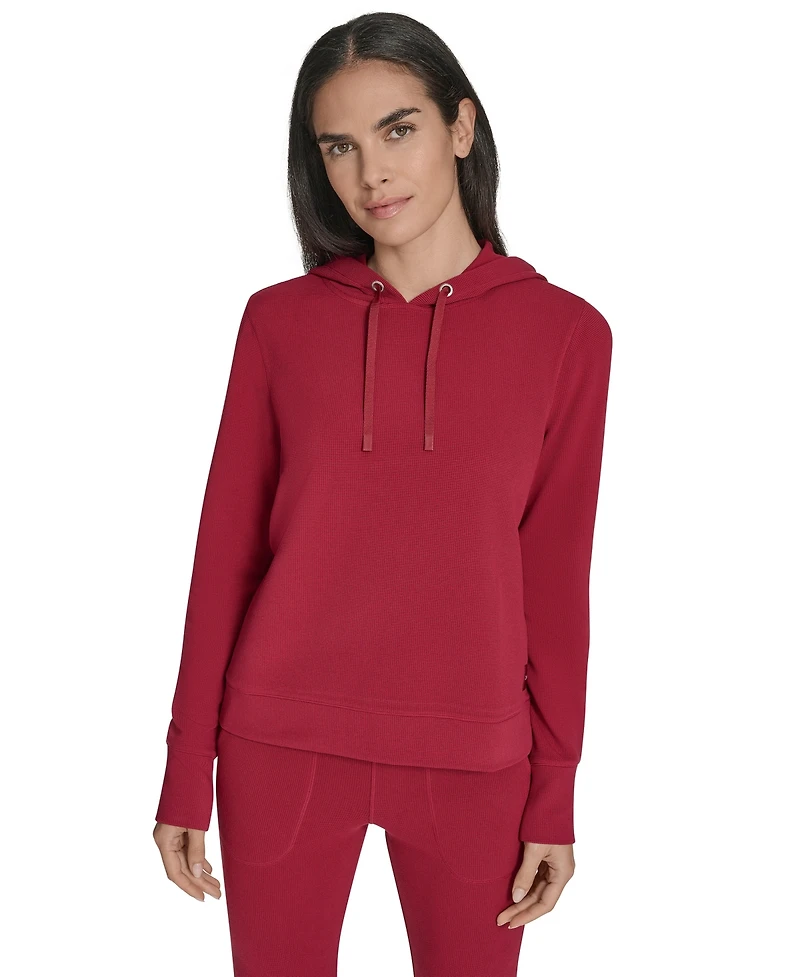 Calvin Klein Performance Women's Waffle-Knit Pullover Hoodie
