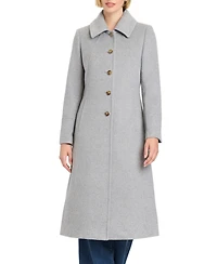 Vince Camuto Women's Single-Breasted Maxi Coat W/ Detachable Faux Fur