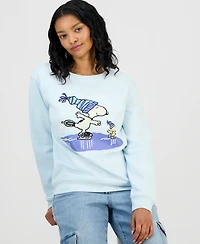 Love Tribe Juniors' Snoopy Ice Skating Sweatshirt