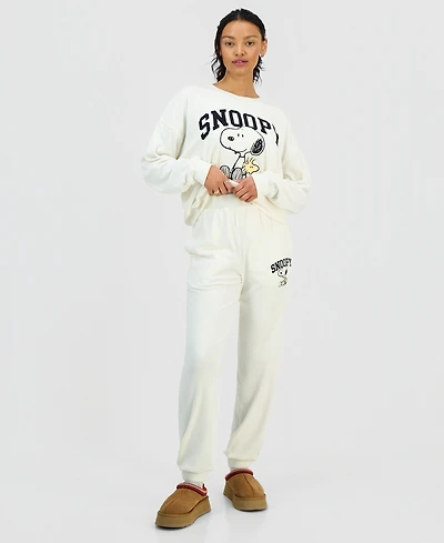 Grayson Threads, The Label Juniors' Snoopy Velour Jogger Pants