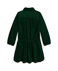 Polo Ralph Lauren Girls 2T-6X Pintucked Long Sleeves Dress
