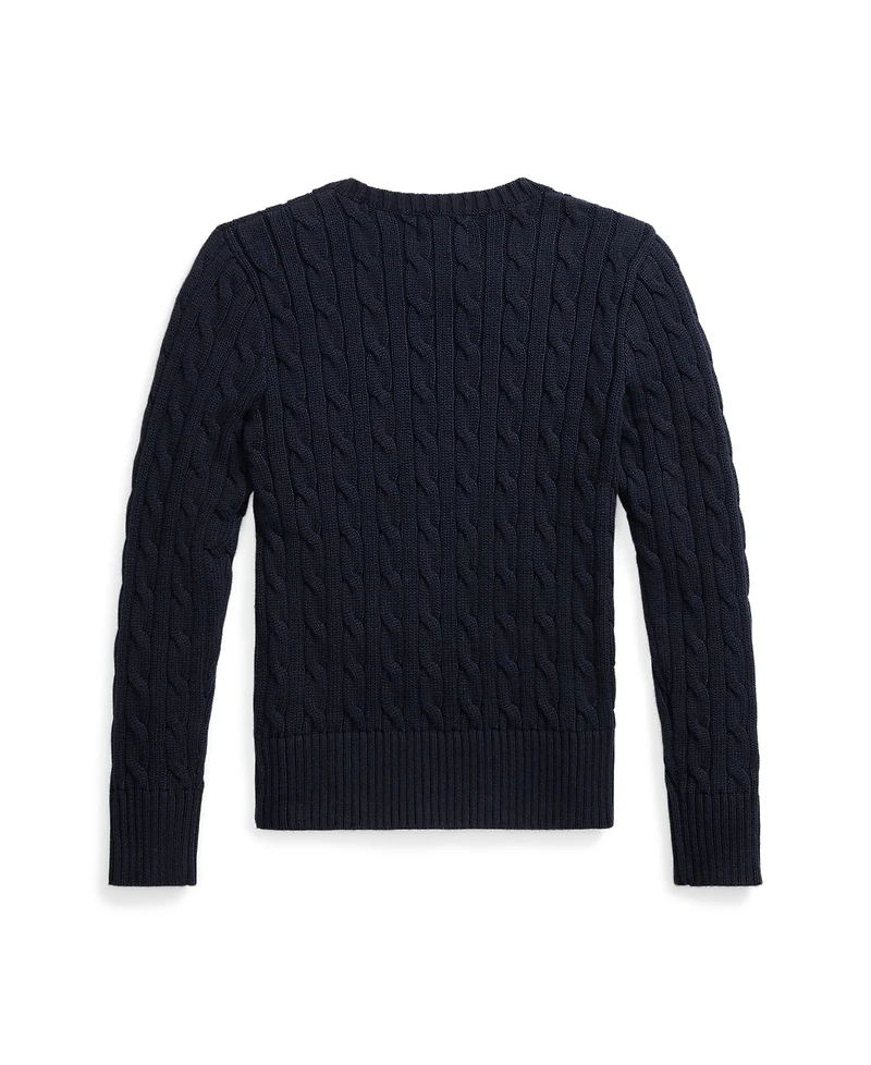 Polo Ralph Lauren Girls 7-16 Cable-Knit Long Sleeves Sweater