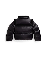 Polo Ralph Lauren Girls 2T-6X Teddy Fleece-Trim Boxy Jacket