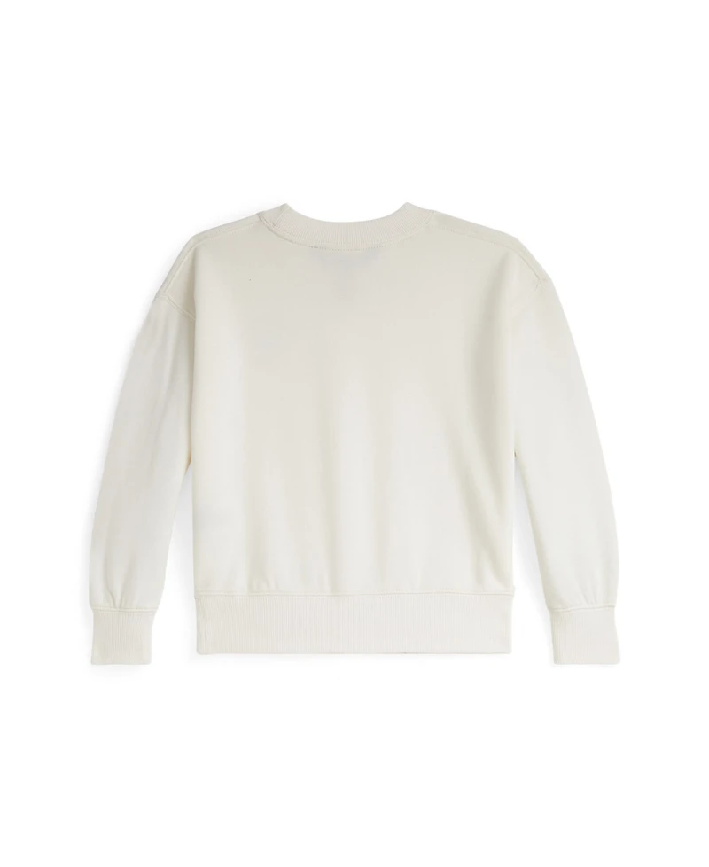 Polo Ralph Lauren Girls 2T-6X Logo Crest Crewneck Sweatshirt