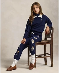 Polo Ralph Lauren Girls 7-16 Collar Long Sleeve Sweatshirt
