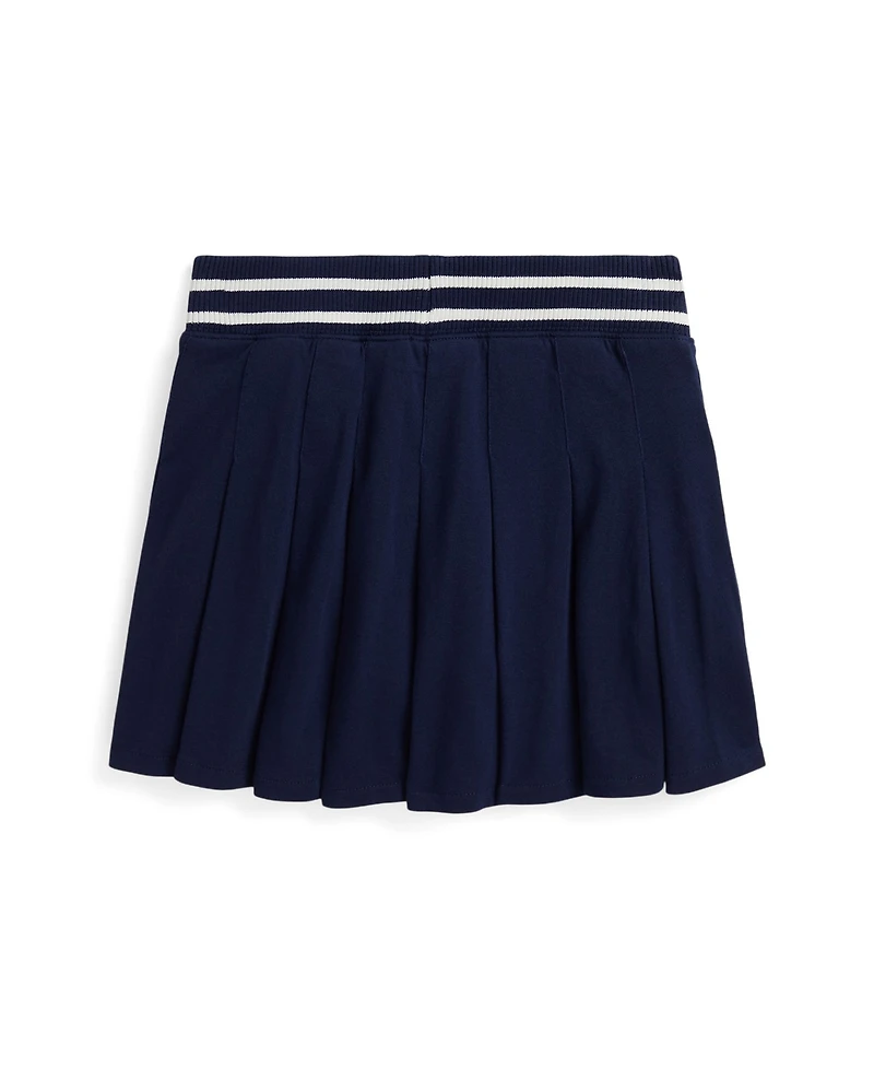 Polo Ralph Lauren Girls 7-16 Pleated Striped Trim Skort