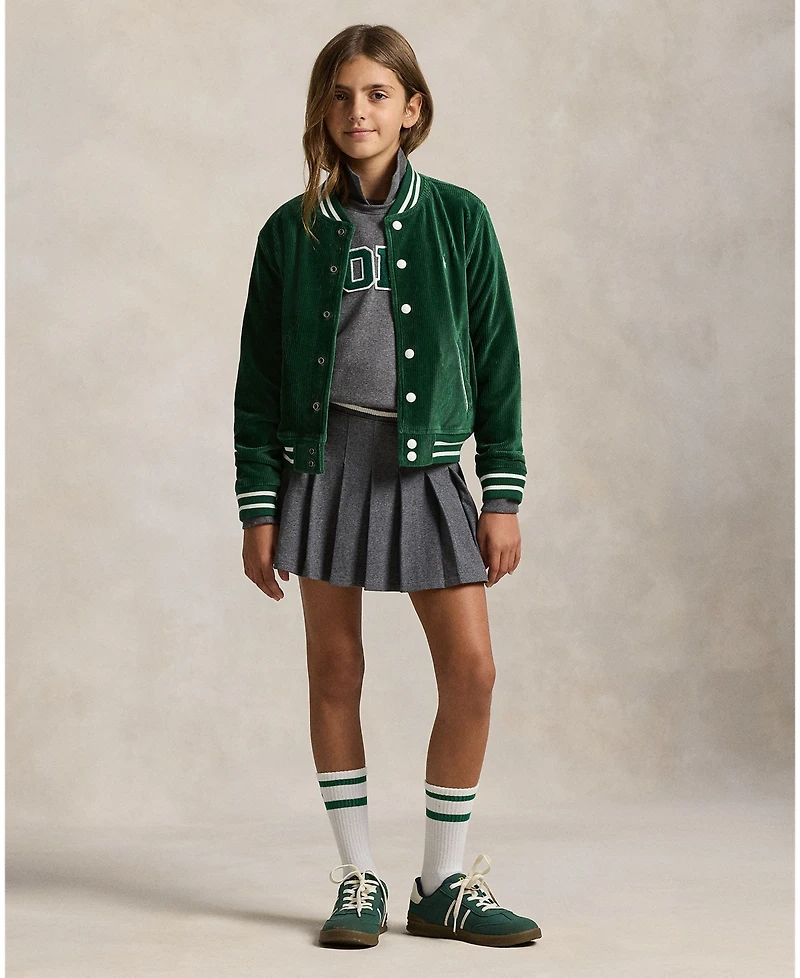 Polo Ralph Lauren Girls 7-16 Pleated Embroidered Skirt