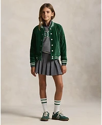 Polo Ralph Lauren Girls 7-16 Pleated Embroidered Skirt