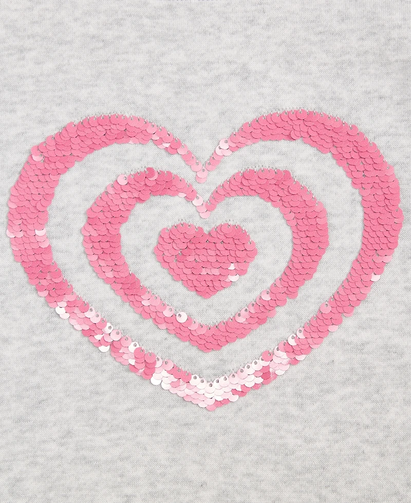 Epic Threads Girls 5-20 Heart Sequin Sweatshirt, Macy's Exclusive
