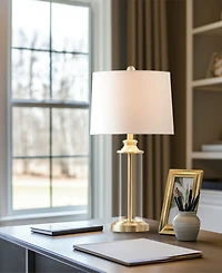 510 Design Clarity Glass Cylinder Table Lamp Set of 2