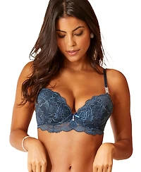 Lascana Women's Rhinestone Lace Push Up Bra