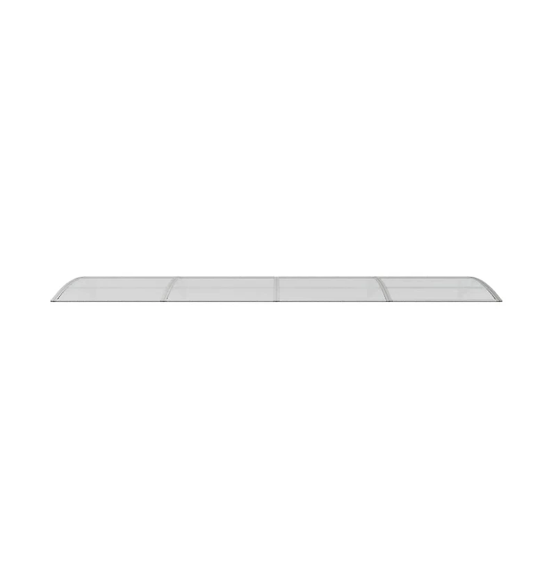 Door Canopy Grey Polycarbonate 157.5 x 39.4 in Durable