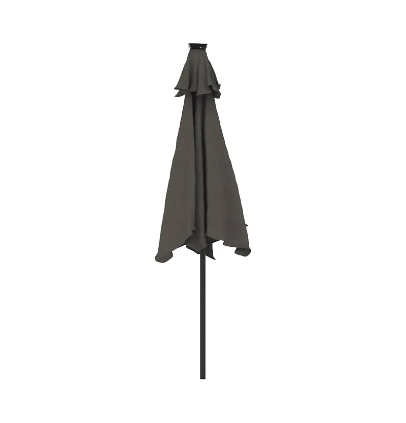 Garden Parasol Anthracite Steel, Polyester Large Tiltable