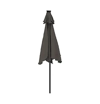 Garden Parasol Anthracite Steel, Polyester Large Tiltable