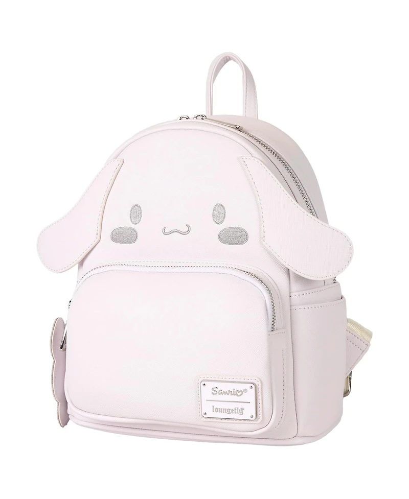 Hello Kitty Loungefly Sanrio White Cinnamoroll Mini Faux Leather Backpack with front Pocket