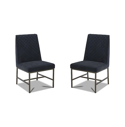 Parker House Furniture Diamond - Elise Navy Dining Chair Two Pack
