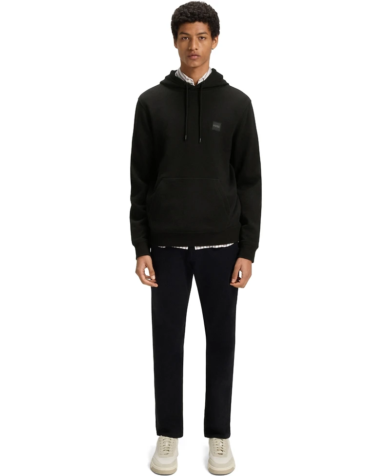 Boss by Hugo Men's Regular-Fit Cotton Terry Logo Patch Hoodie