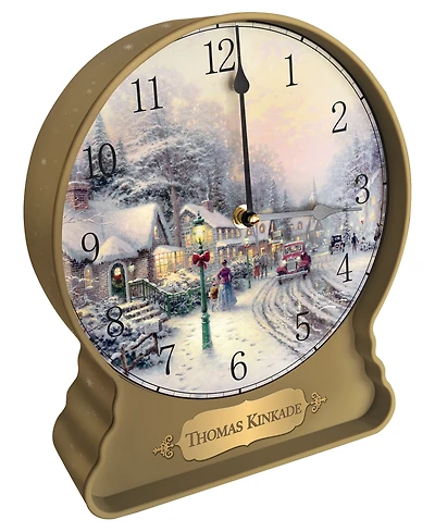 Original Gourmet Thomas Kinkade Christmas Clock Cookie Tin, 3 Piece