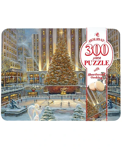 Original Gourmet Holiday in New York Puzzle Cookie Tin, 2 Piece