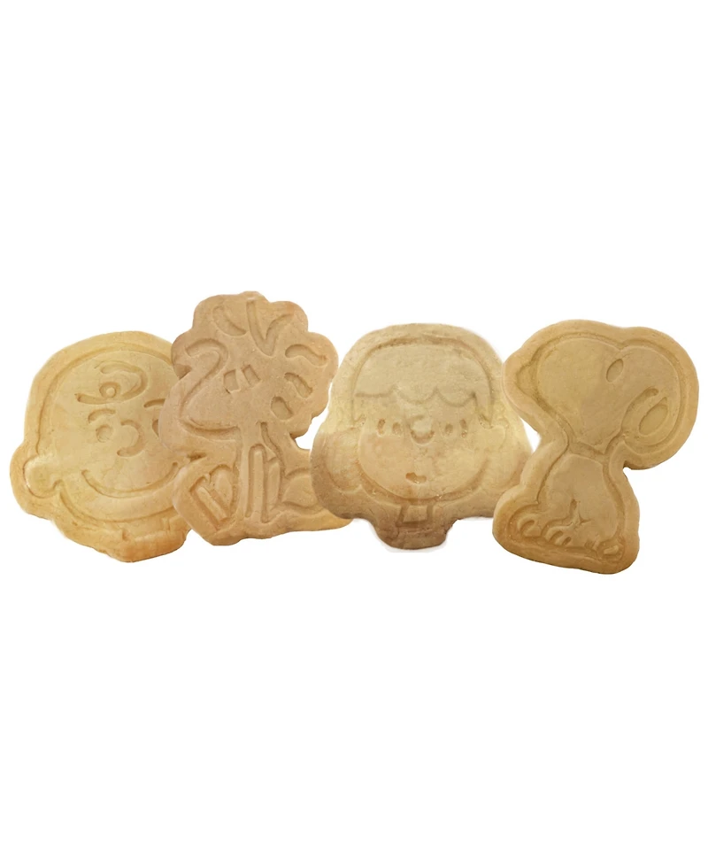 Original Gourmet Holiday Peanuts Snoopy Cookie Tin, 4 Piece