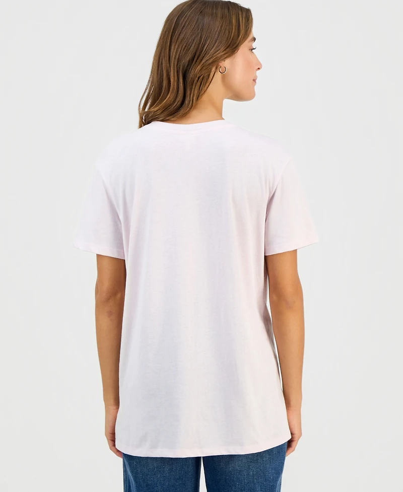 Self Esteem Juniors' Kindness Flowers Crewneck Tee