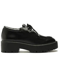 Schutz Women's Cia Oxford Lug Round Toe Loafers