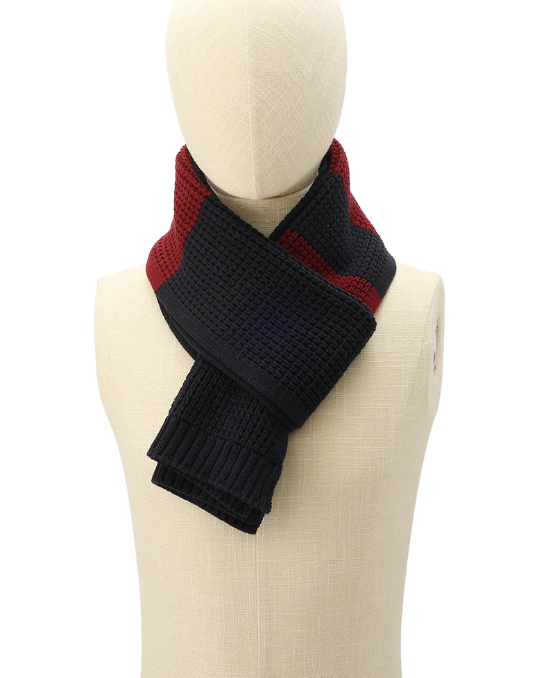 Tommy Hilfiger Men's Waffle Stripe Scarf