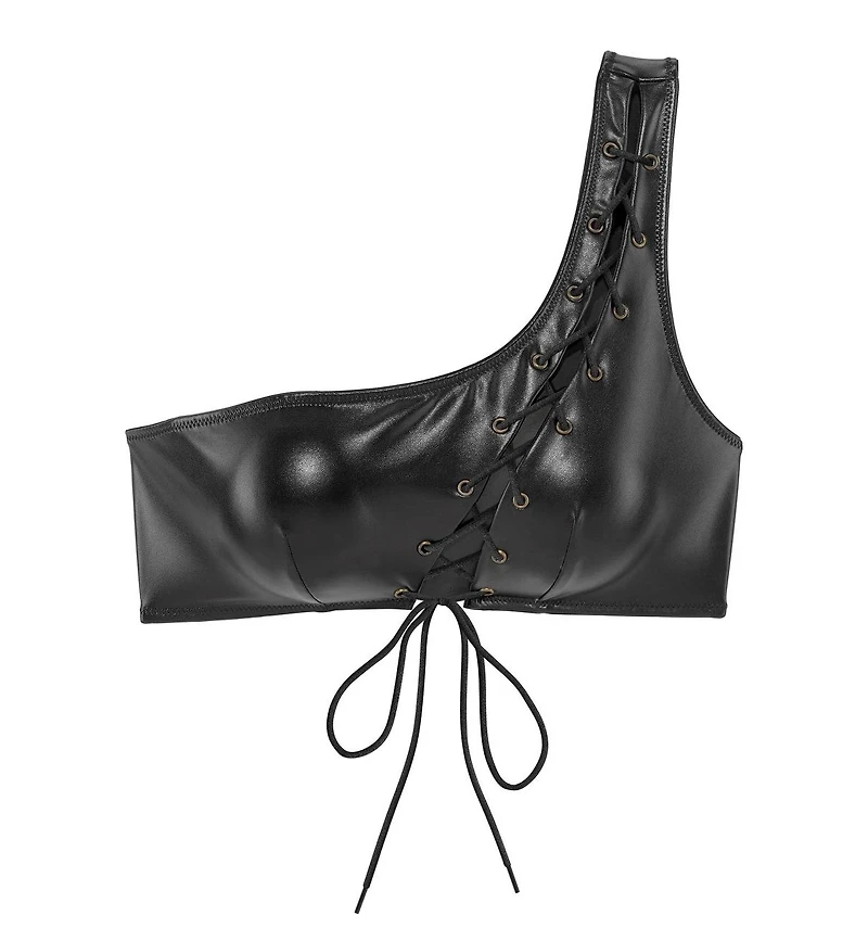 Lascana Women's Lace Up One Shoulder Bra