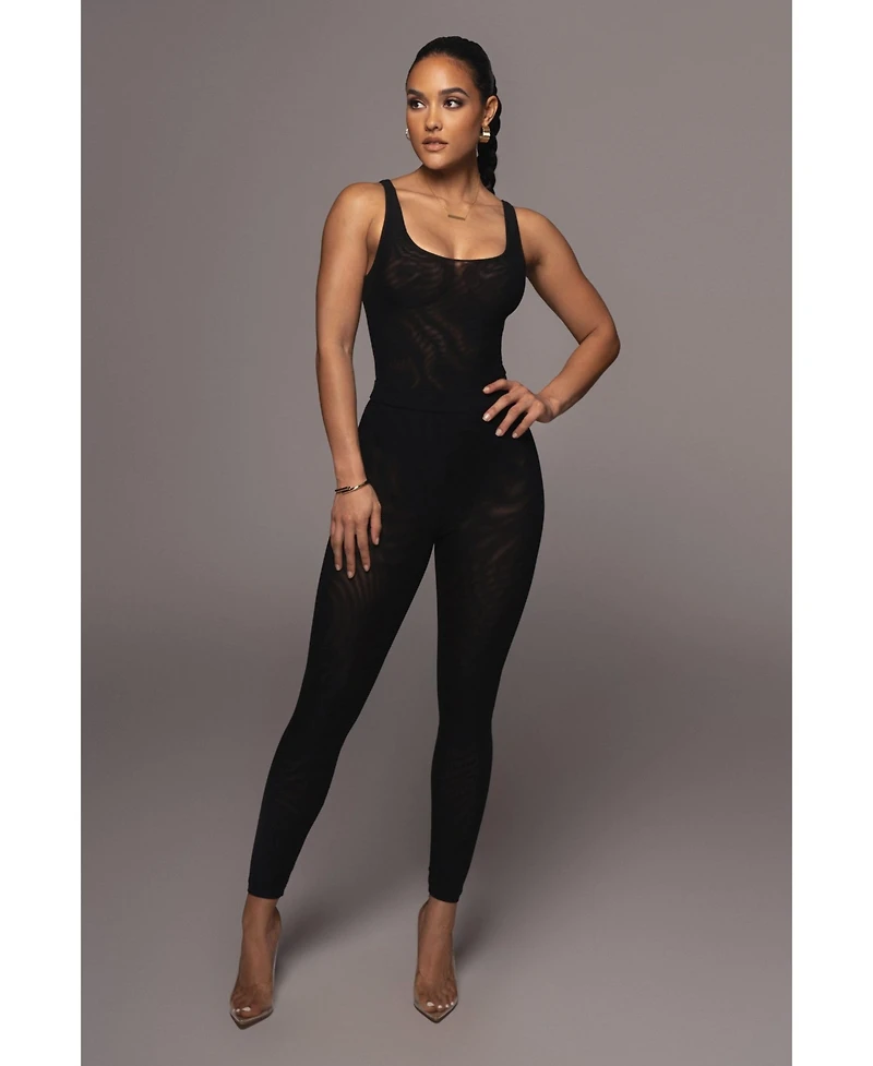 Jluxlabel Women's Mesh Essentials Tank Bodysuit Undergarment