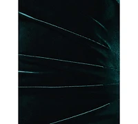 Xscape Petite Long Velvet Off-The-Shoulder Dress