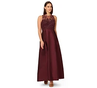 Adrianna Papell Women's Beaded Taffeta Ball Gown