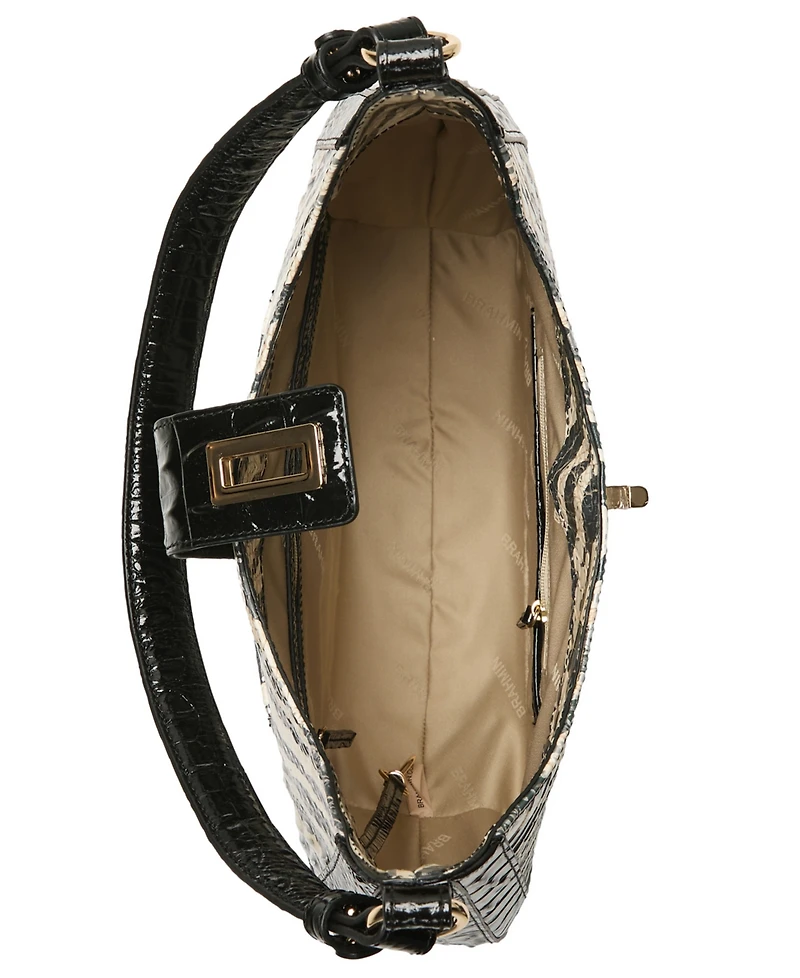 Brahmin Fallon Leather Hobo-Inspired Medium Shoulder Bag