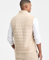 Alfani Men's Faux Suede Quilted Vest, Macy's Exclusive